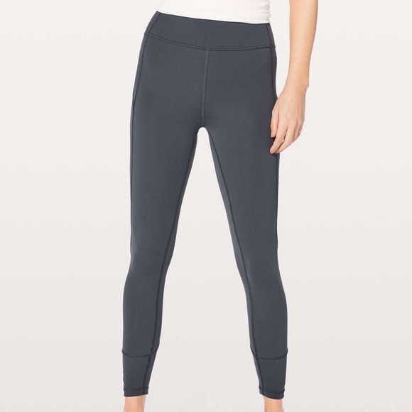 NWOT Lululemon In Movement 7/8 Tight Everlux Size 10 Blue Tied - Picture 2 of 9